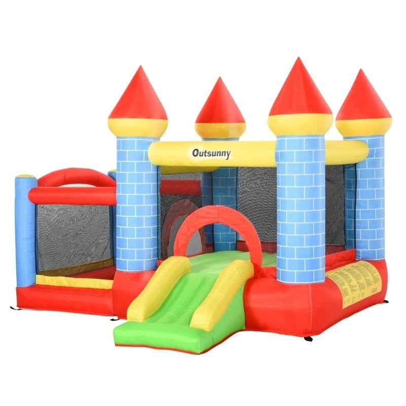 springkussen opblaasbaar Springkasteel met Glijbaan en Water, Ophalen of Verzenden, Nieuw