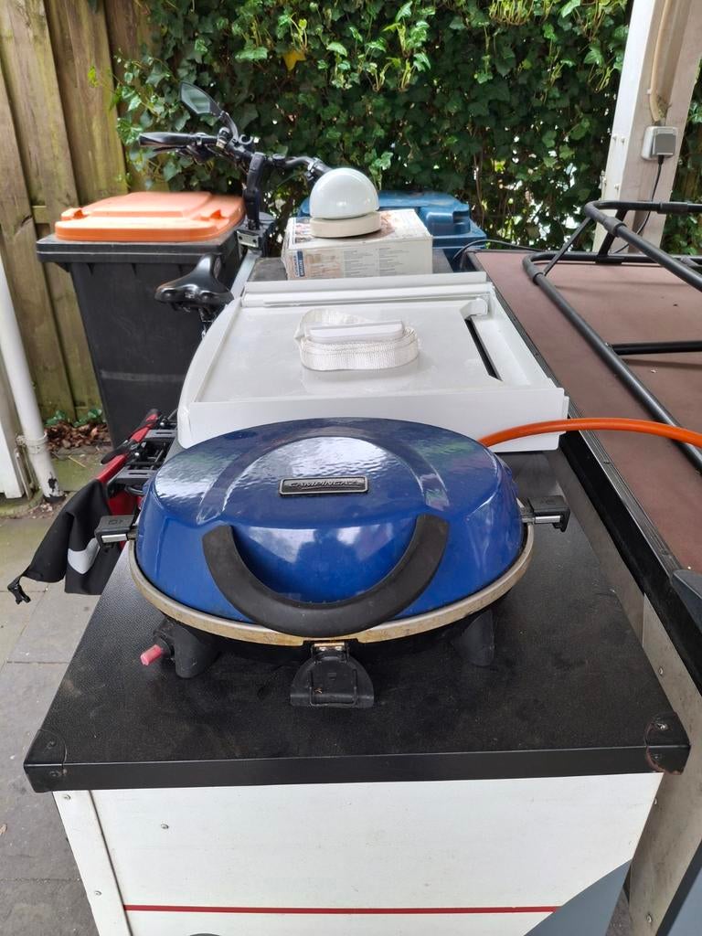 Campinggaz ovale gril/bakplaat, Caravans en Kamperen, Kampeeraccessoires, Gebruikt, Ophalen