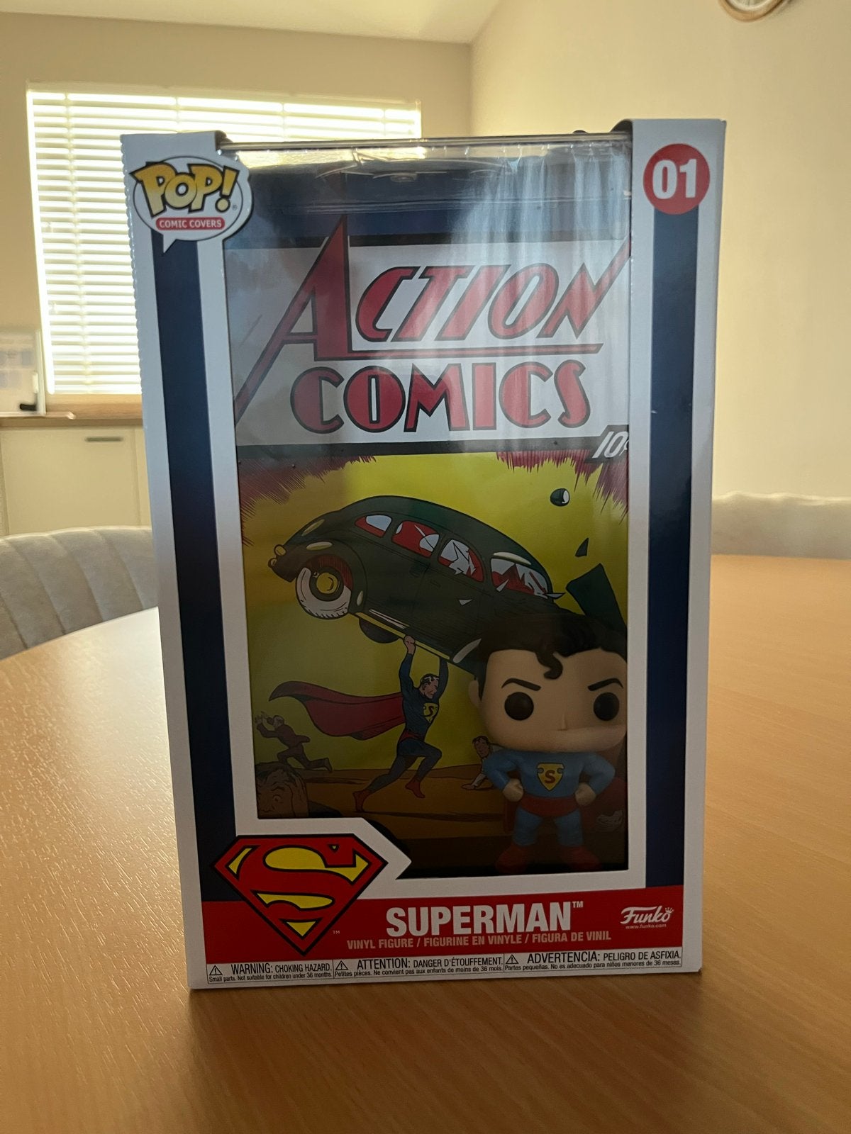 Funko Pop! Comic Covers Superman Action Comics #1, Ophalen of Verzenden, Nieuw