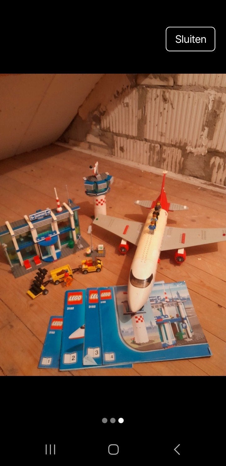LEGO vliegtuig en vliegveld 3182, City, Lego, Inclusief instructies, Ophalen of Verzenden