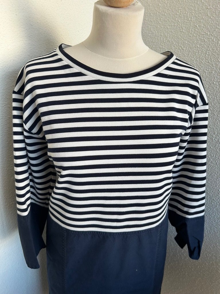 COS maat L prachtige streepjes jurk 3046, COS, Blauw, Maat 42/44 (L), COS