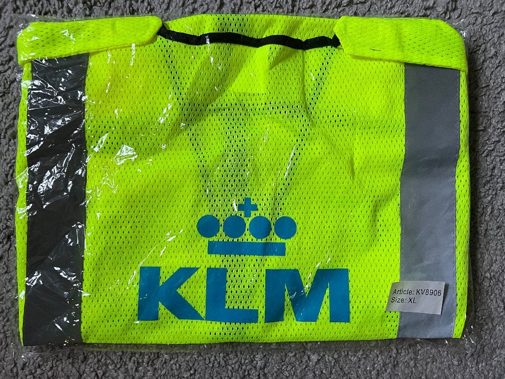 KLM Veiligheidshesje - Zichtbaar en Nieuw, Maat 52/54 (L), Verzenden, Geel, Nieuw