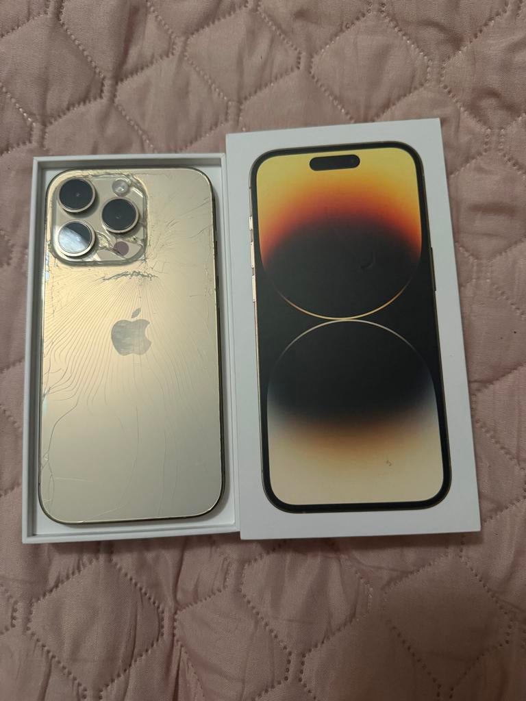 iPhone 14 Pro 128 GB - Achterkant beschadigd, Ophalen, Zo goed als nieuw, Zonder simlock, Zonder abonnement