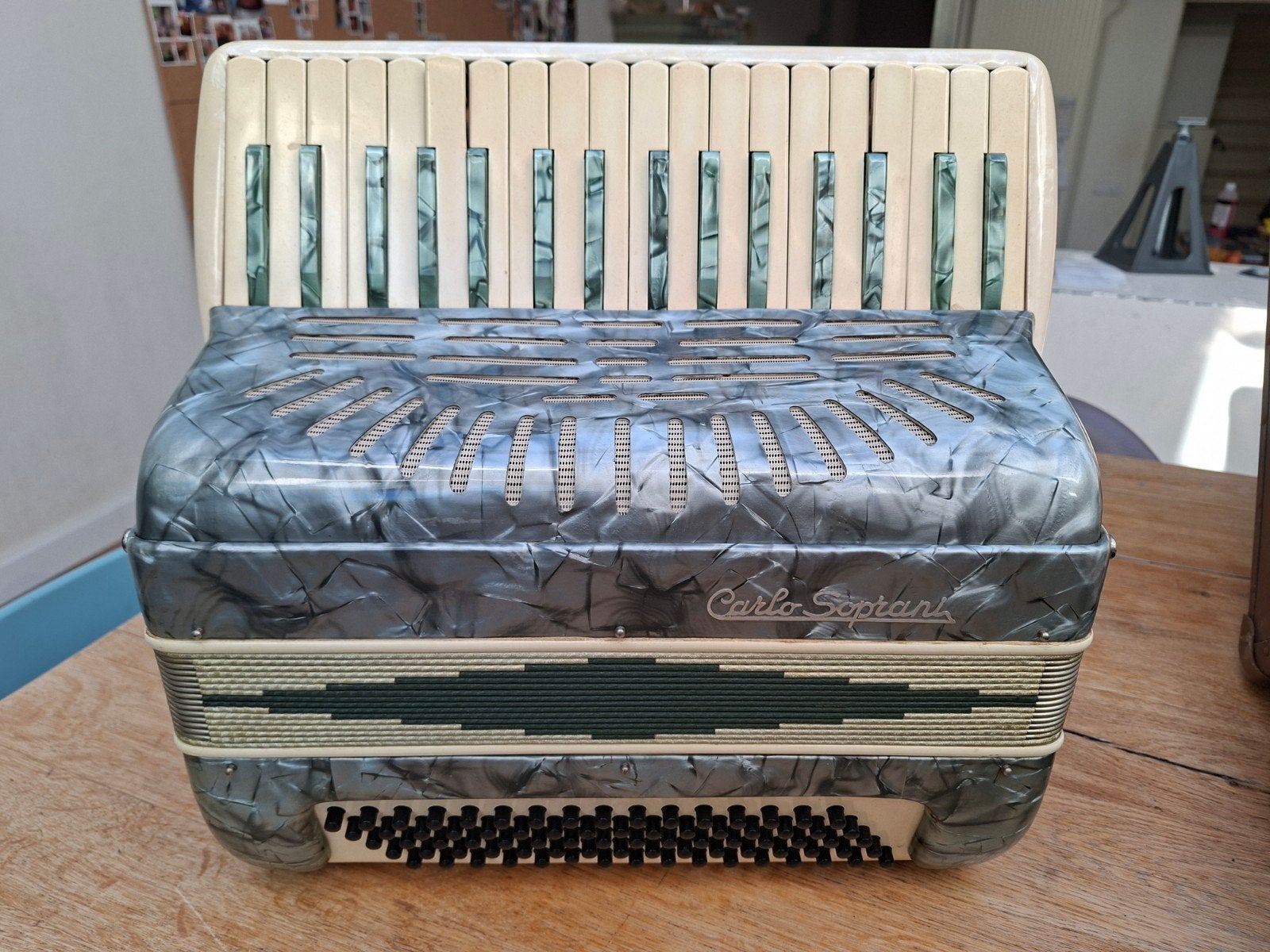 te koop authentieke accordeon uit de jaren 50, Ophalen, Gebruikt, 120-bas, Overige merken
