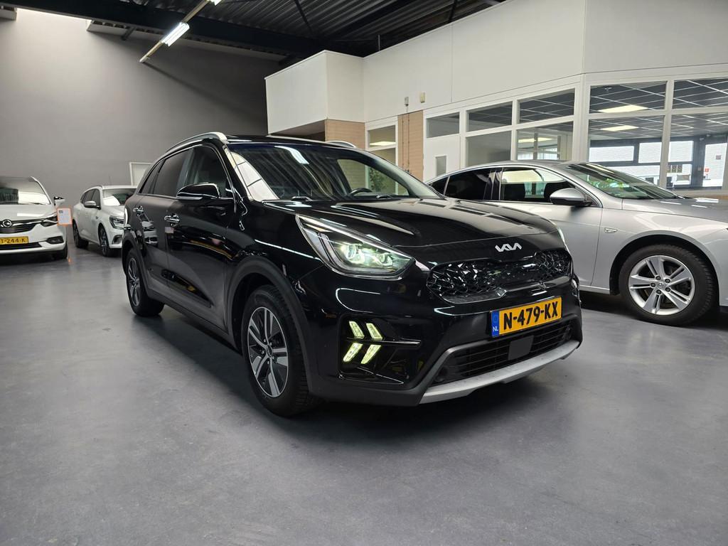 Kia Niro 1.6 GDi Hybrid ExecutiveLine LEDER OPEN DAK LED STO, Gebruikt, Euro 6, Zwart, SUV of Terreinwagen