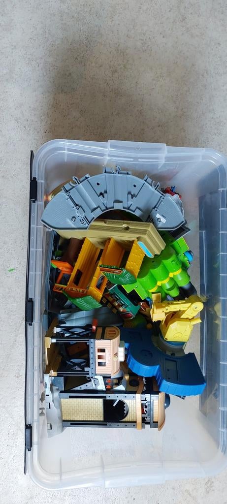 Grote set Chuggington spoor, treinen en gebouwen, Ophalen of Verzenden