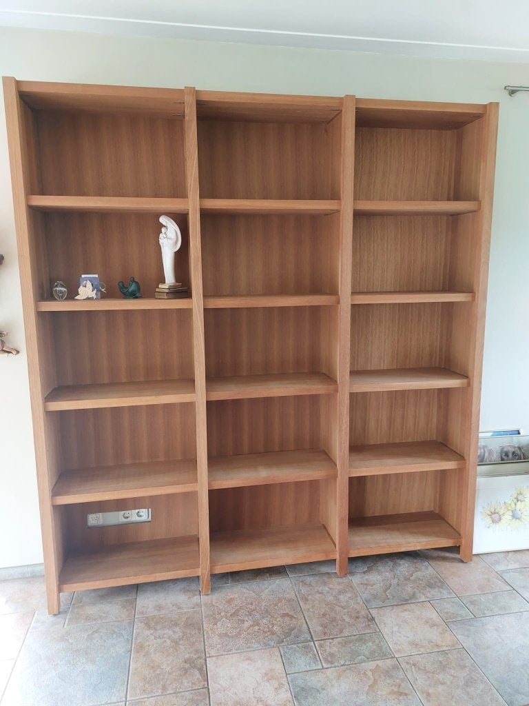 Wand boekenkast, Huis en Inrichting, Ophalen, Met plank(en), 200 cm of meer, Eikenhout