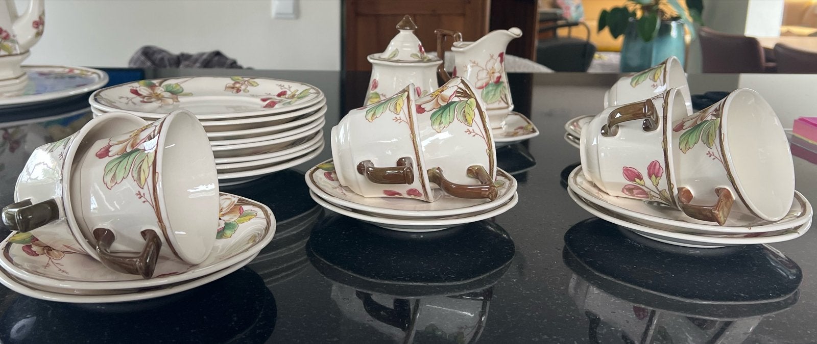 Villeroy & Boch Portobello Servies - 7 Kopjes, Melkkan, Suik, Huis en Inrichting, Keuken | Servies, Gebruikt, Villeroy & Boch