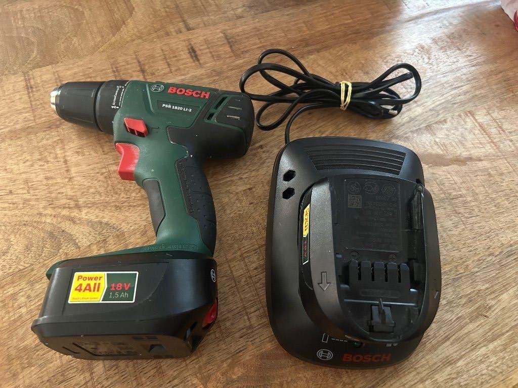 Bosch psr 1820 Li-2, Doe-het-zelf en Verbouw, Gereedschap | Boormachines, Ophalen, Gebruikt, Minder dan 400 watt, Boor- en Schroefmachine