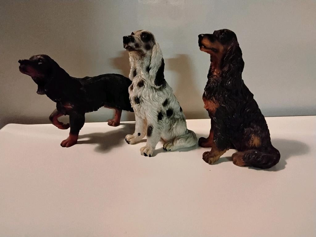Setter mode honden beeldjes, Verzamelen, Beelden en Beeldjes, Ophalen of Verzenden