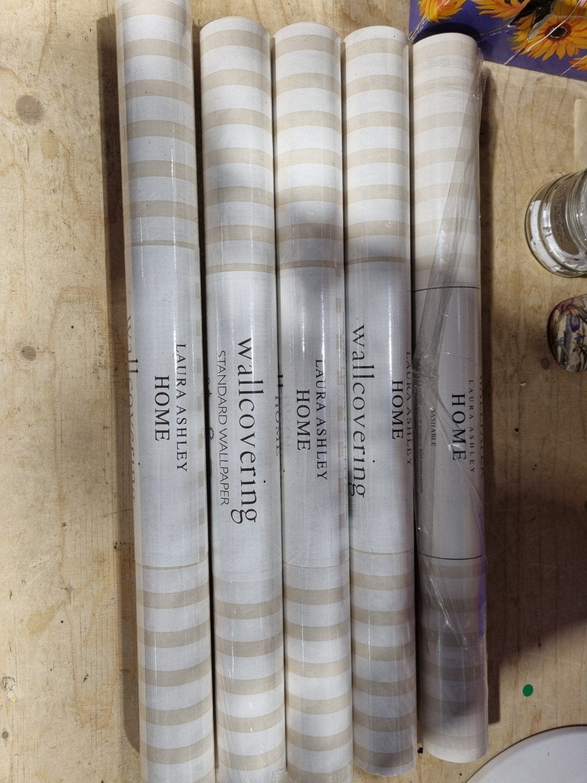 Laura Ashley Home Behang Lyme Regis - 5 Rollen, Huis en Inrichting, Stoffering | Behang, Onbekend, Ophalen of Verzenden, Onbekend