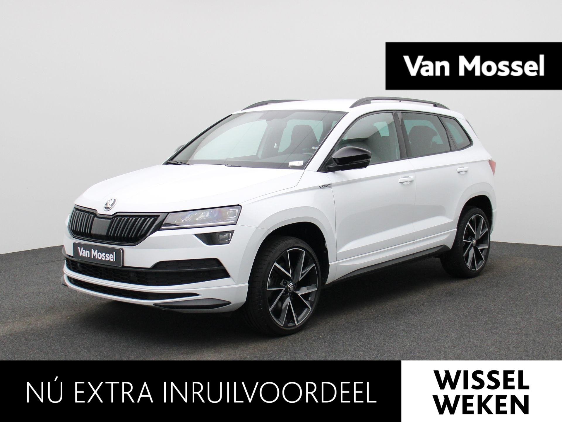 Skoda Karoq 1.5l TSI ACT DSG SPORTLINE | APPLE CARPLAY | AND, Auto's, 12 maanden, Stof, Gebruikt, Zwart