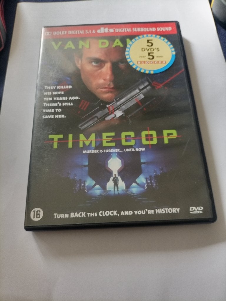 Timecop DVD - Jean-Claude Van Damme Actieklassieker, Vanaf 16 jaar, Nederlands, Actiethriller, Ophalen of Verzenden