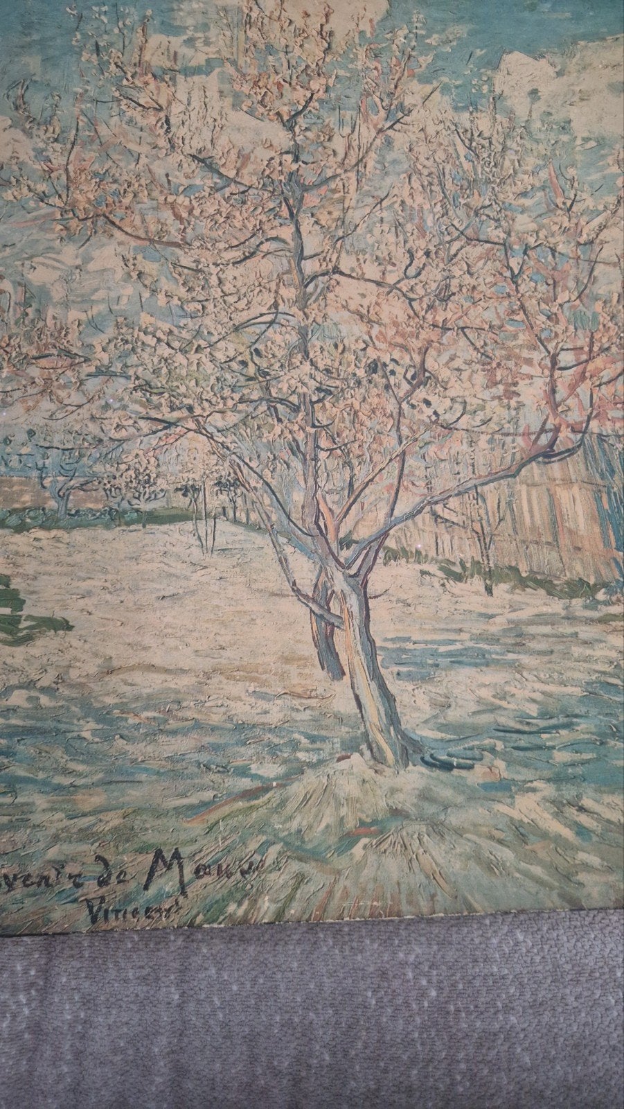 Vincent van Gogh Souvenir de Mauve, 1938 print, 50 – 75, Minder dan 50 cm, Gebruikt, Oorspronkelijke maker