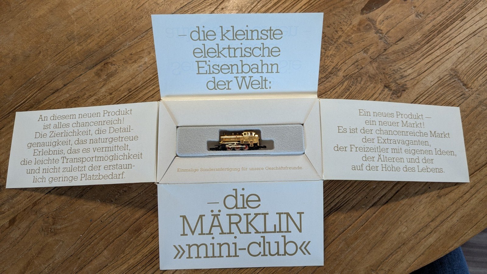 Märklin z  Mini-Club "Die erste Goldene" 1972, Gebruikt, Ophalen of Verzenden, Analoog, Märklin