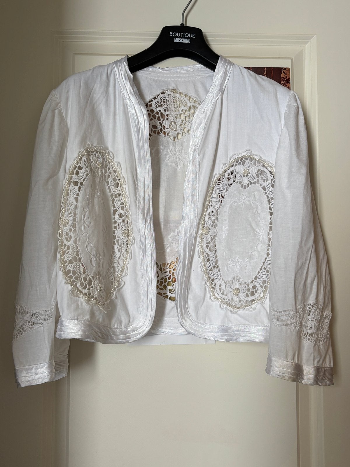Vintage Lace Blouse Cardigan, Kleding | Dames, Ophalen of Verzenden, Zo goed als nieuw, Maat 34 (XS) of kleiner, Wit