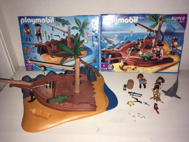 Te koop: playmobil 4136 pirateneiland zgan!!, Ophalen of Verzenden, Zo goed als nieuw
