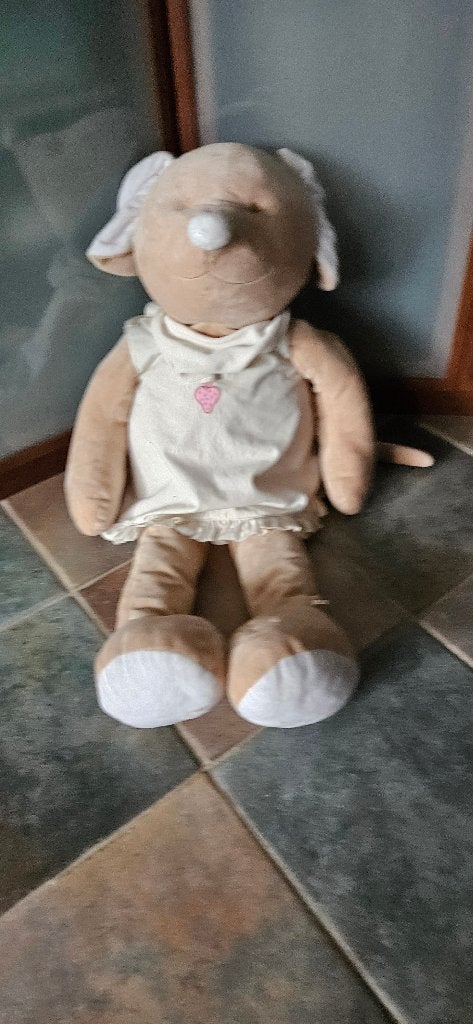 Grote knuffel Noukie's muis Lea merk Uniglo 90cm hoog, Ophalen, Muis, Overige merken, Overige karakters