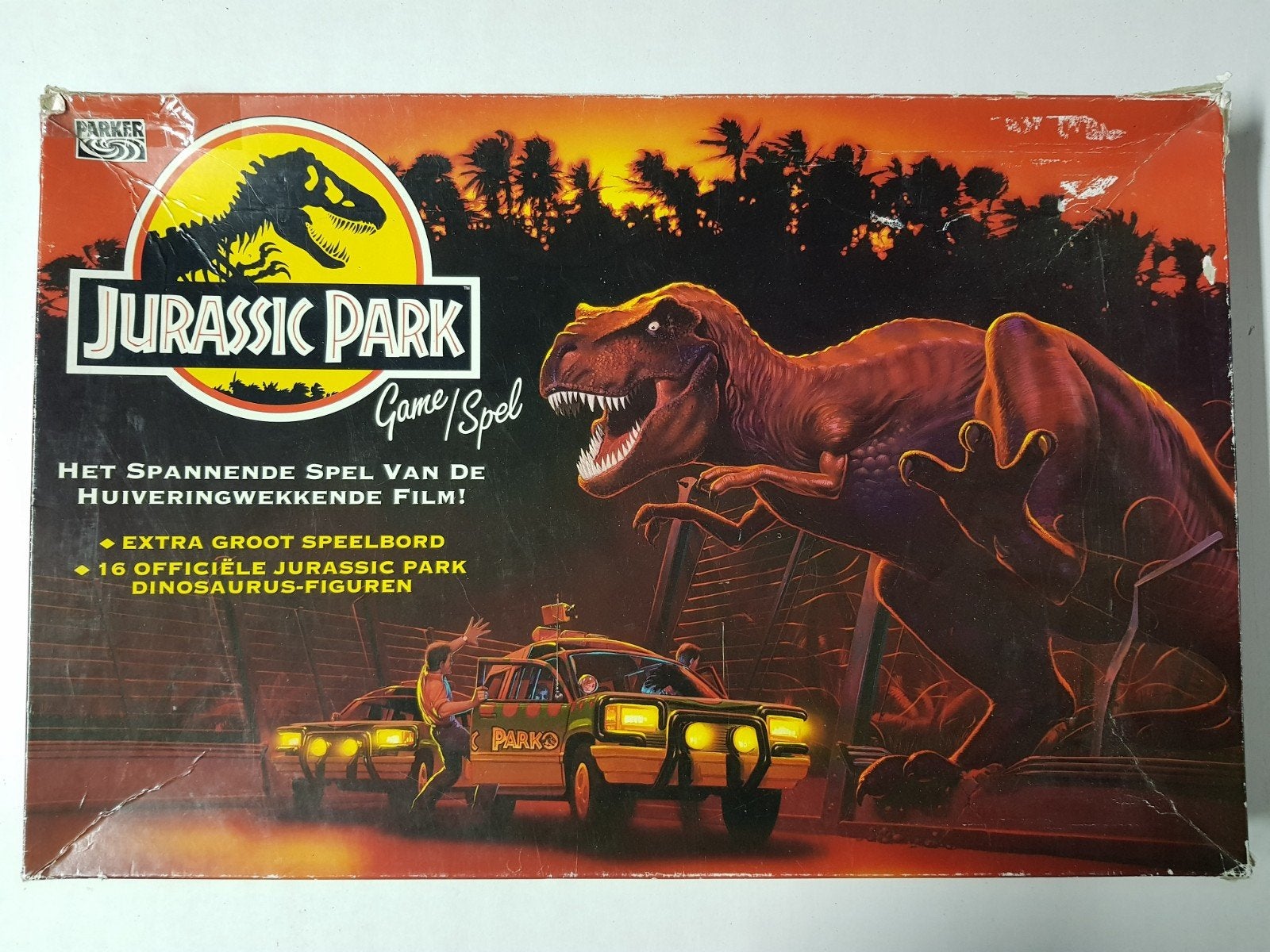 jurrasic park spel bordspel, Ophalen of Verzenden, Gebruikt