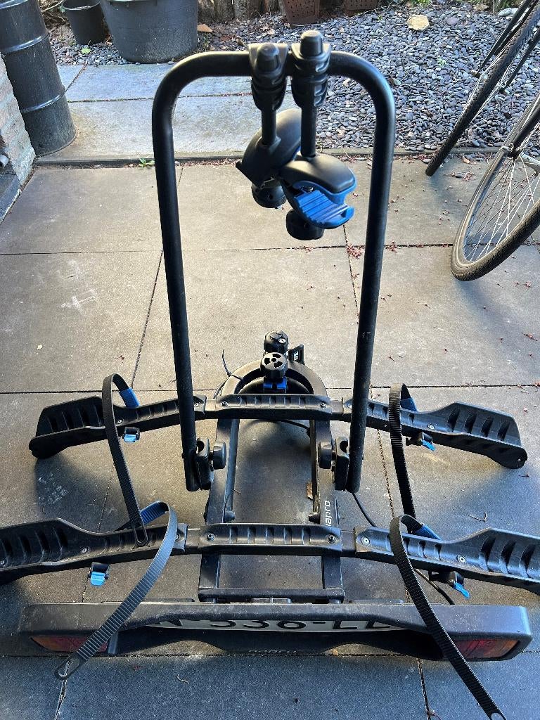 Kantelbare Hapro fietsendrager geschikt voor e-bikes, Ophalen, Gebruikt, Elektrische fiets, 2 fietsen