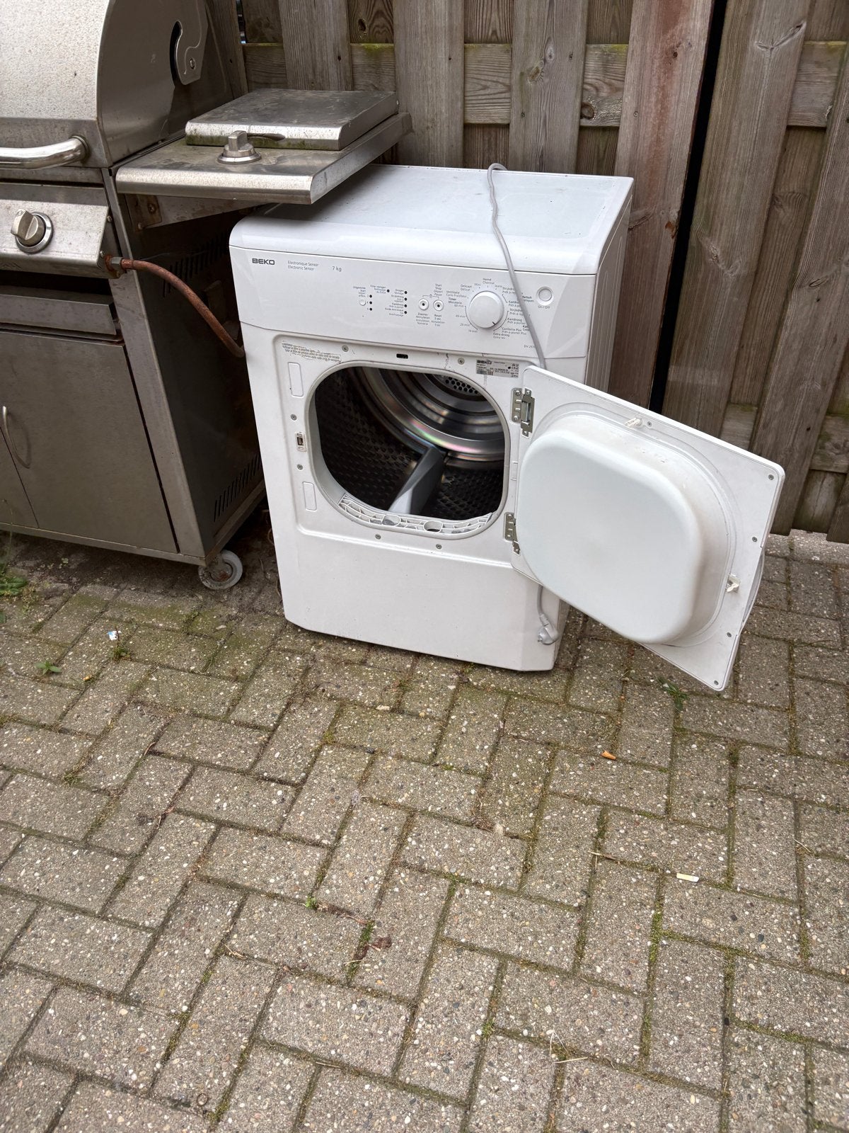 Beko condensdroger 7 kg - Goede staat, Witgoed en Apparatuur, Wasdrogers, 6 tot 8 kg, Gebruikt, Ophalen of Verzenden, Voorlader