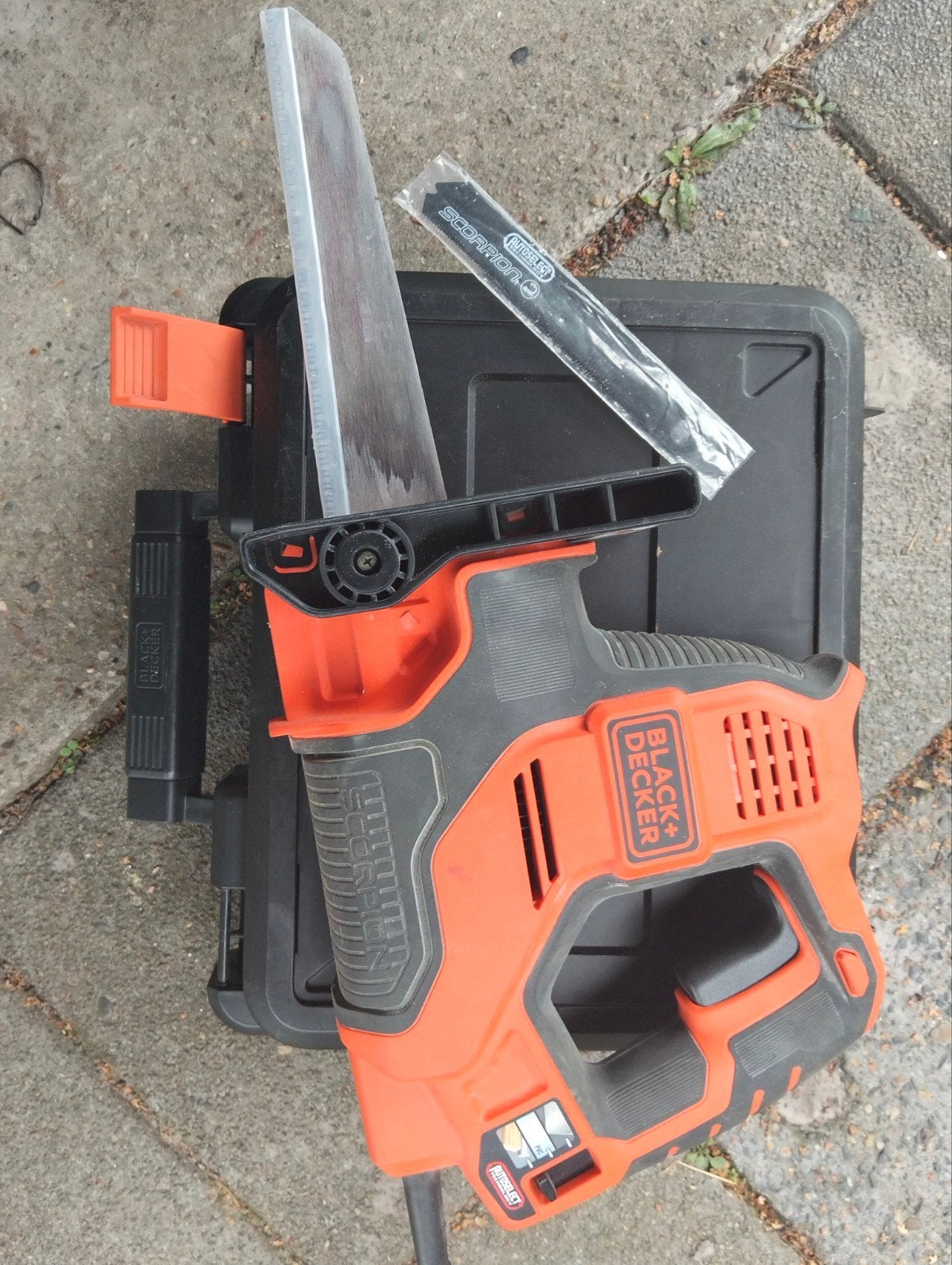 Black+Decker Scorpion RS890 Reciprozaag - Zo goed als nieuw, BLACK+DECKER, Verzenden, 70 mm of meer, Zo goed als nieuw