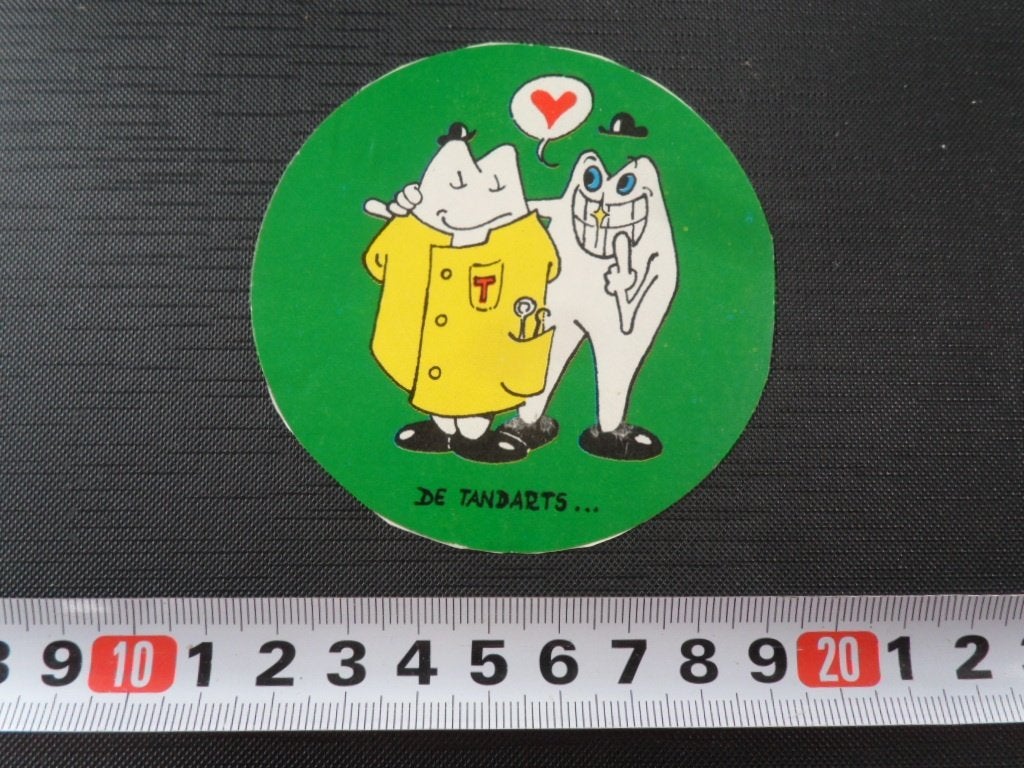 sticker strip De tandarts, Verzamelen, Stickers, Zo goed als nieuw, Ophalen
