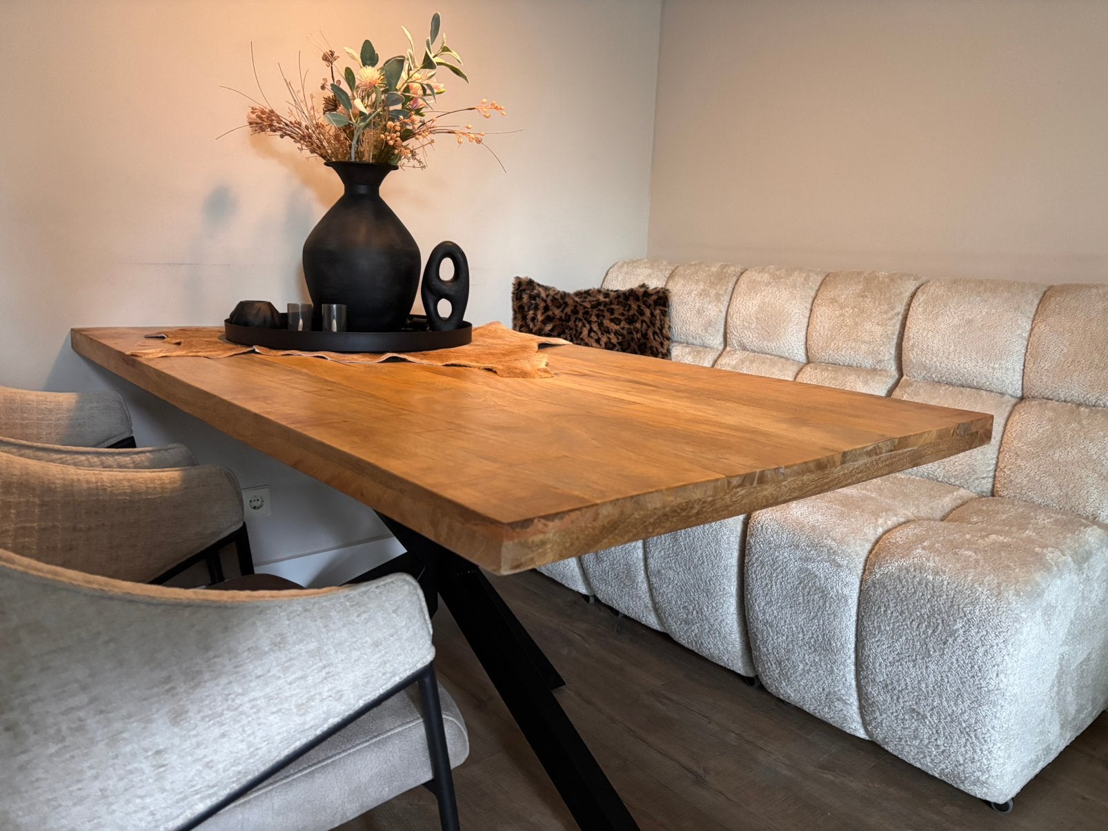 Mooie rechthoekige mango houten tafels, Vier personen, Rechthoekig, Overige houtsoorten, Nieuw