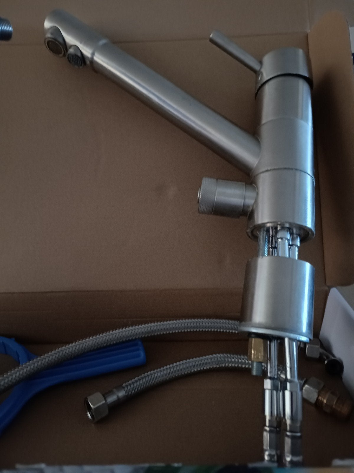 keukenkraan met filter, Ophalen, Gebruikt, Chroom, Kraan
