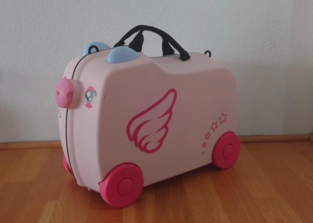 Roze Kinderkoffer met Wieltjes - Ideaal voor Kleine Reiziger, Sieraden, Tassen en Uiterlijk, Koffers, Gebruikt, Hard kunststof
