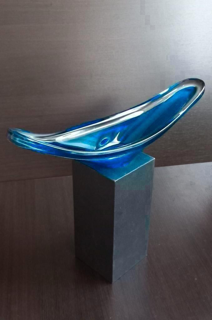 Mooi BAYEL FRANCE Schaal blauw, Antiek en Kunst, Ophalen of Verzenden