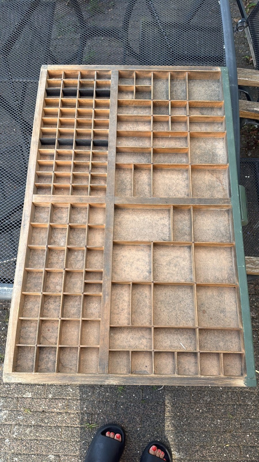 Vintage Letterbak / Zetterslade - 83 x 53 cm, Antiek en Kunst, Antiek | Woonaccessoires, Ophalen