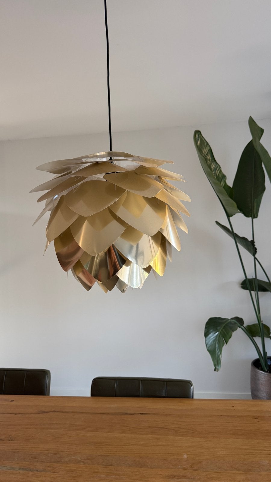 Umage Silvia Moderne gouden hanglamp, Ophalen of Verzenden, Zo goed als nieuw, Kunststof, E27 (groot)