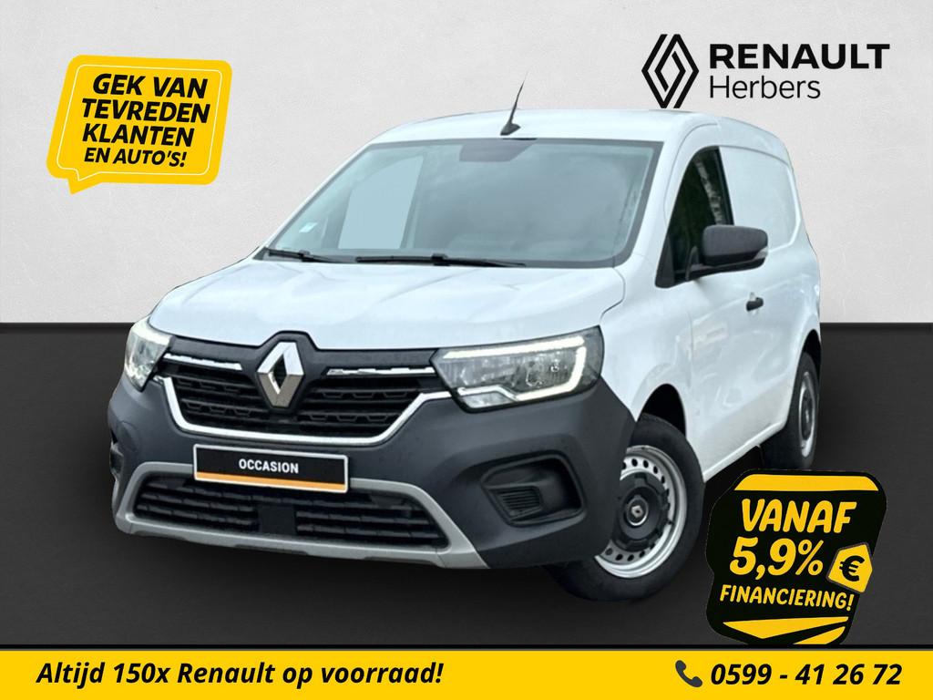 Renault Kangoo 1.5 Blue dCi 95 advance L1 AUTOMAAT / CAMERA, Auto's, Bestelauto's, Stof, Gebruikt, Renault, Wit