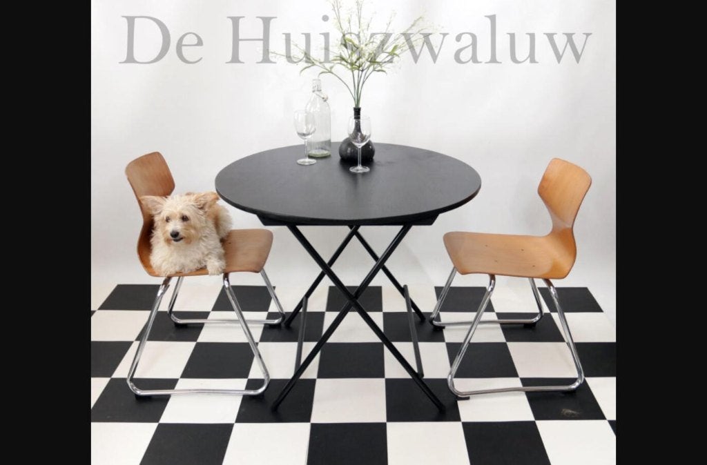 Franse Stijl Ronde Klaptafels Terrastafels 88cm, Ophalen