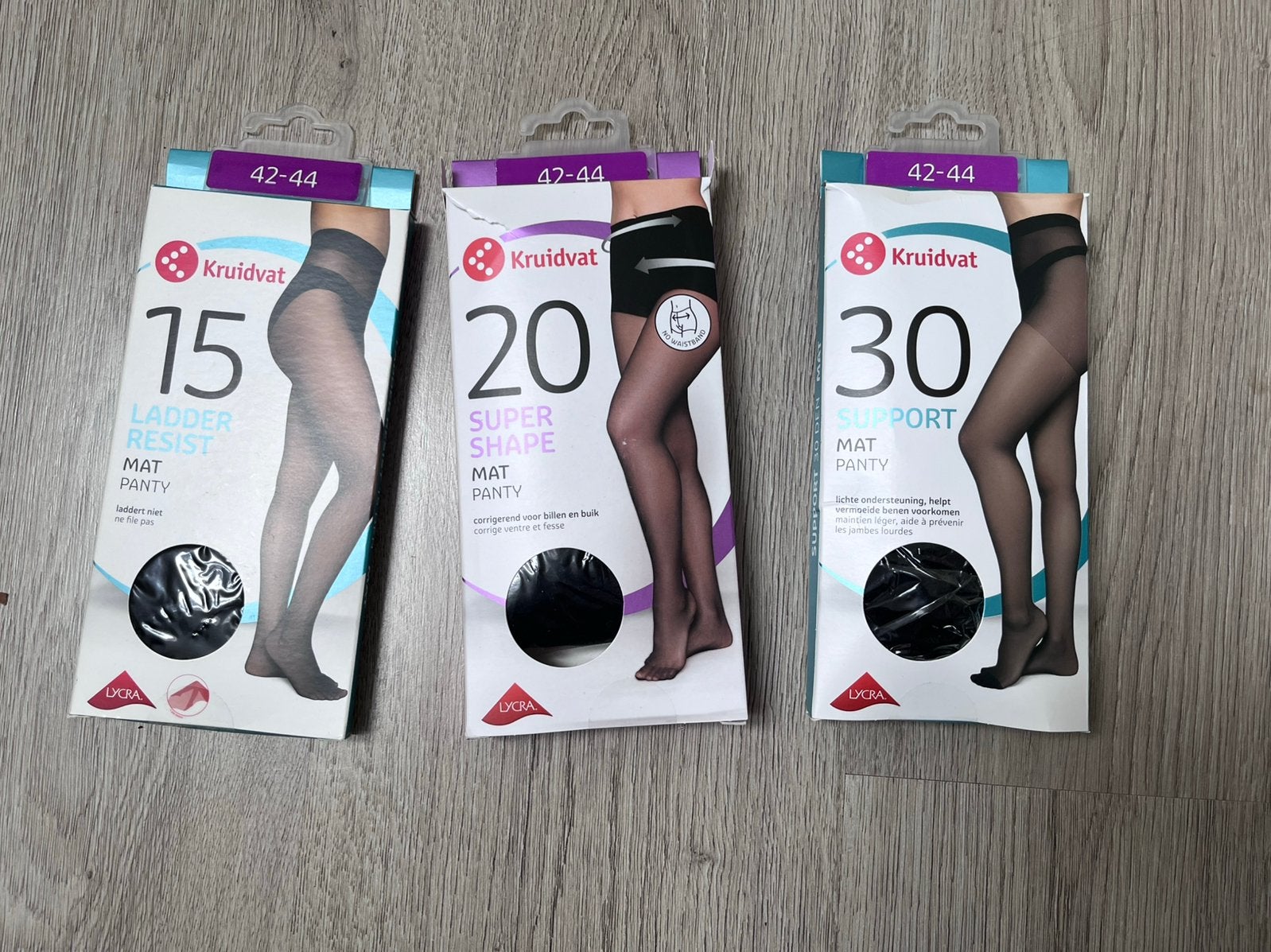 Drie stuks panty’s Kruidvat, Zwart, Maat 40/42 (M), Ophalen of Verzenden, Zo goed als nieuw