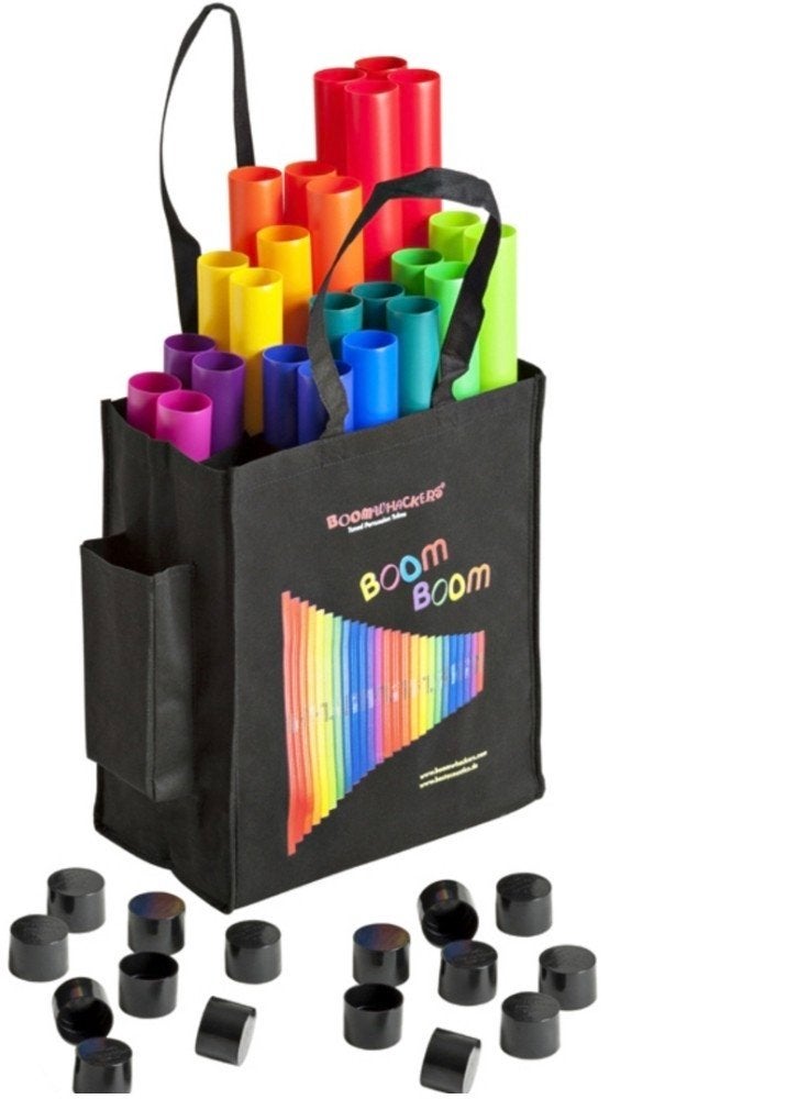 Boomwhackers set - Professioneel en zeer uitgebreid, Ophalen of Verzenden, Zo goed als nieuw, Overige soorten, Met koffer of draagtas