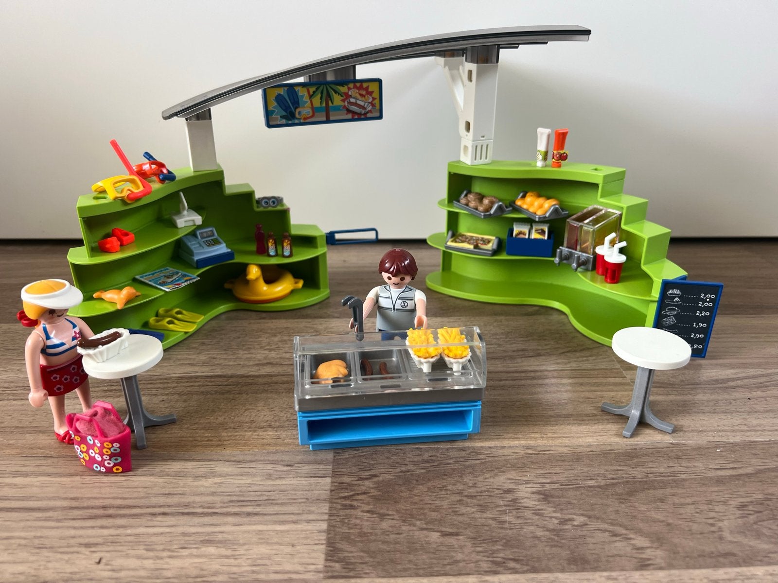 Playmobil (6672)Strandbar / Kiosk met figuren en accessoires, Kinderen en Baby's, Speelgoed | Playmobil, Ophalen, Zo goed als nieuw