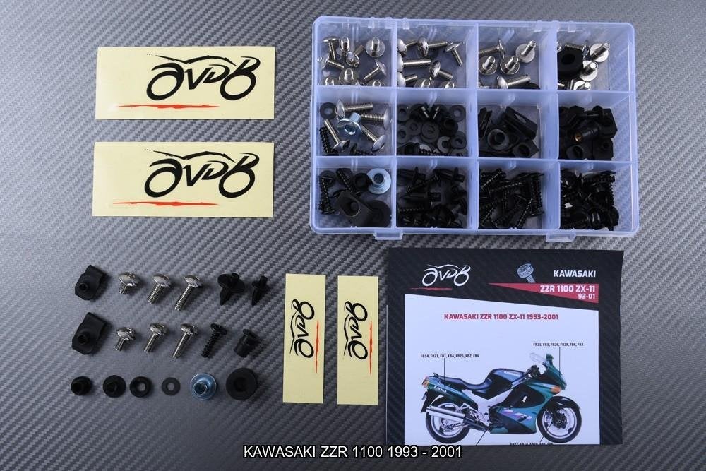 Kuip bouten set voor KAWASAKI ZZR 1100 1990 - 2001, Verzenden, Nieuw