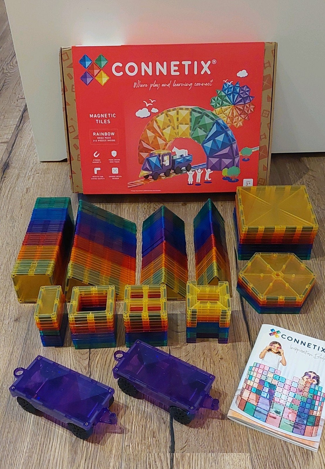 Connetix rainbow mega pack 212 pieces , compleet, Ophalen of Verzenden, Gebruikt, Overige merken