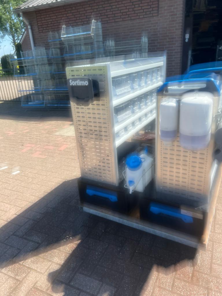 Sortimo Bedrijfswageninrichting met Lades en Rekken, Ophalen, Gebruikt