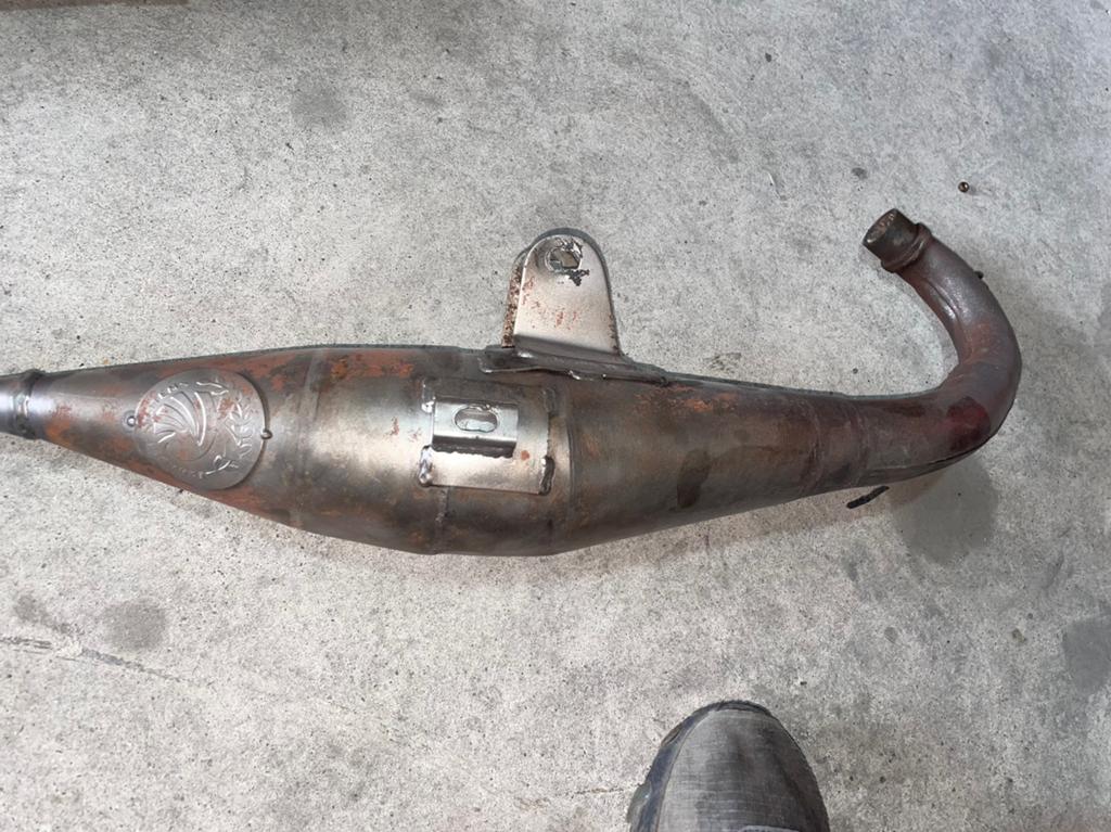 Gilera runner terugloop uitlaat lasar, Ophalen of Verzenden, Gebruikt, Uitlaat, Overige merken