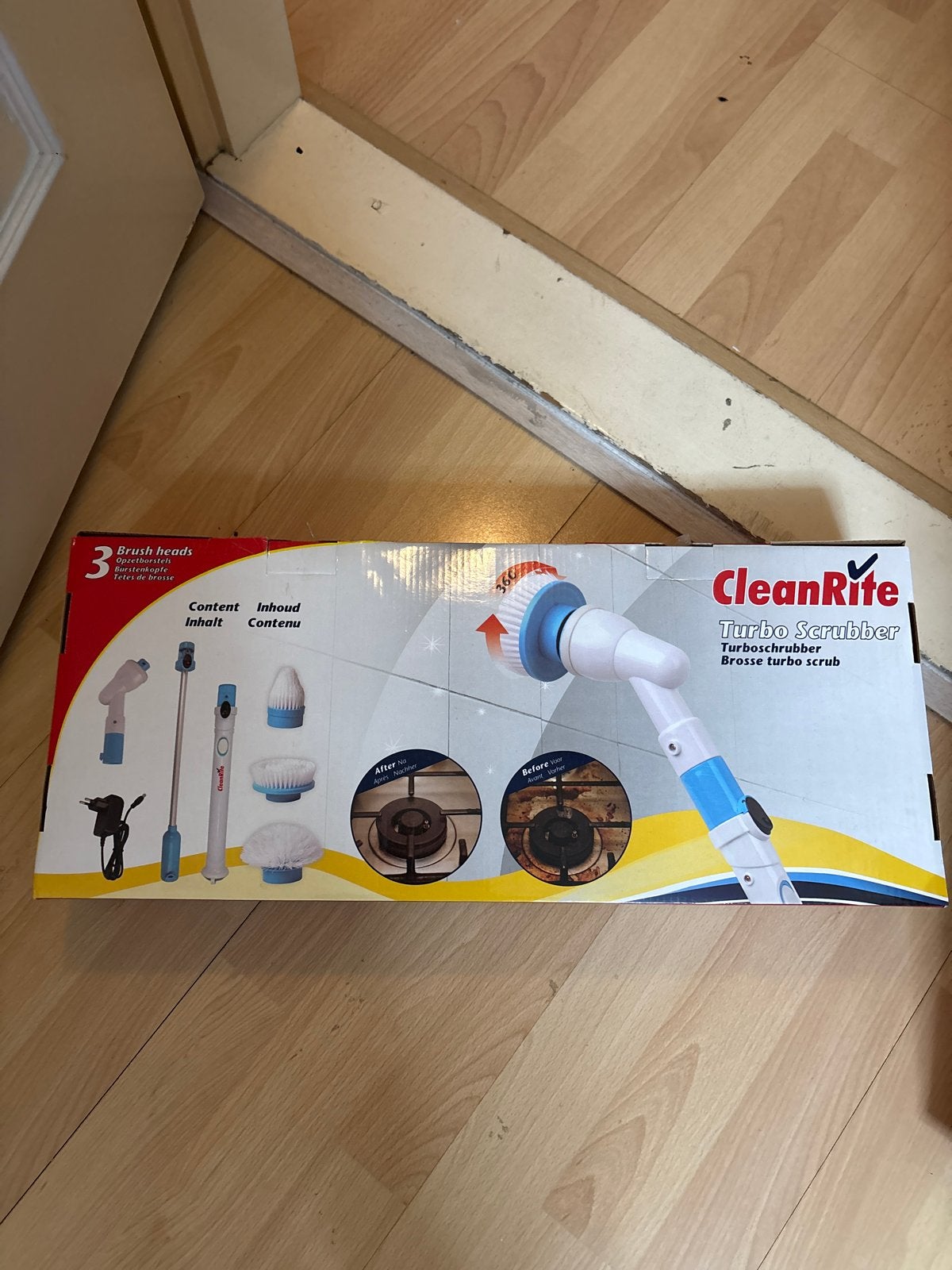 CleanRite Turbo Scrubber - Elektrische Schoonmaakborstel, Ophalen, Bezem of Borstel