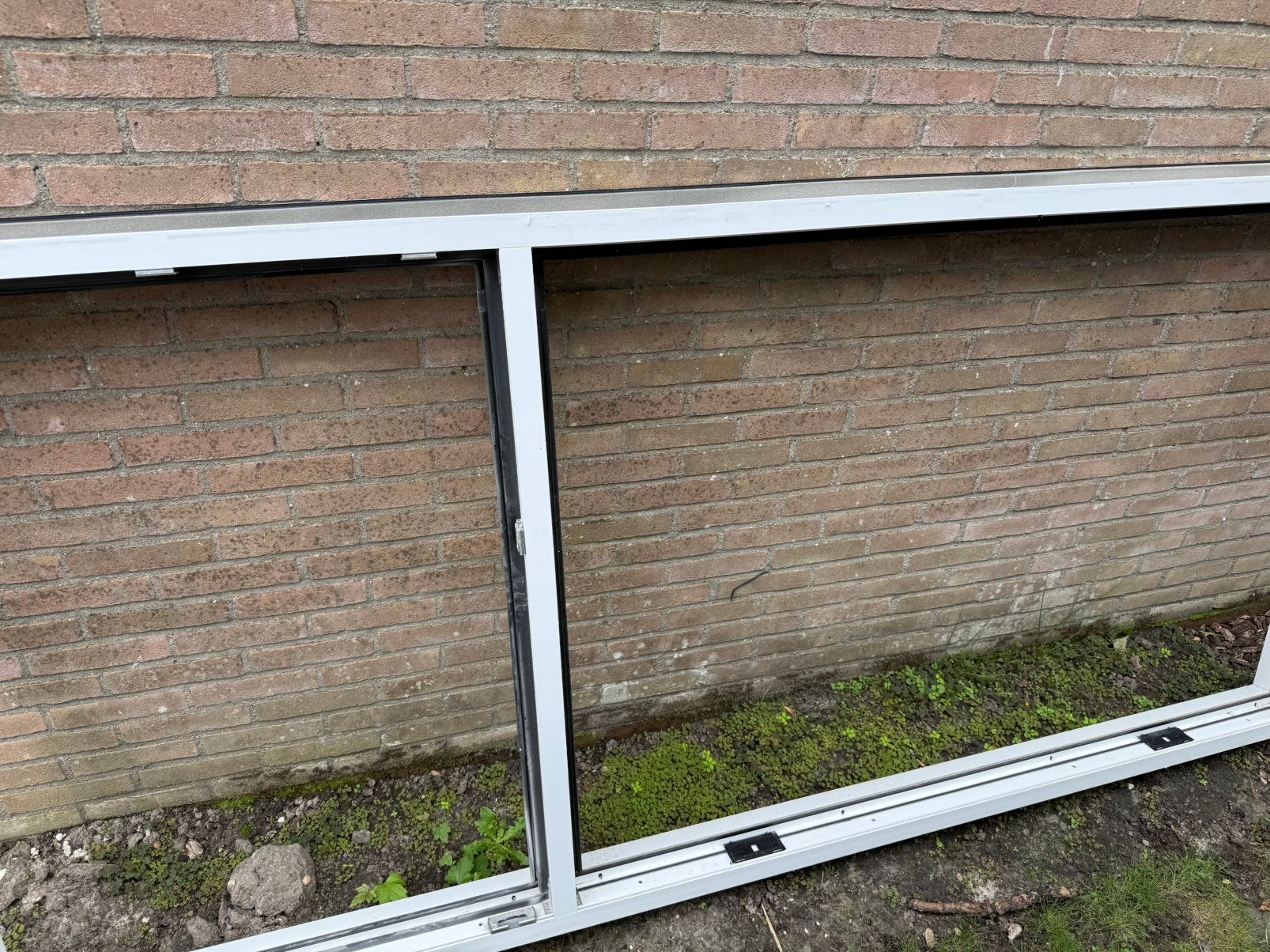 Kunststof kozijn 274x127 HR++ glas met kiepraam, Gevelraam of Ruit, 120 tot 160 cm, Ophalen of Verzenden, Zo goed als nieuw