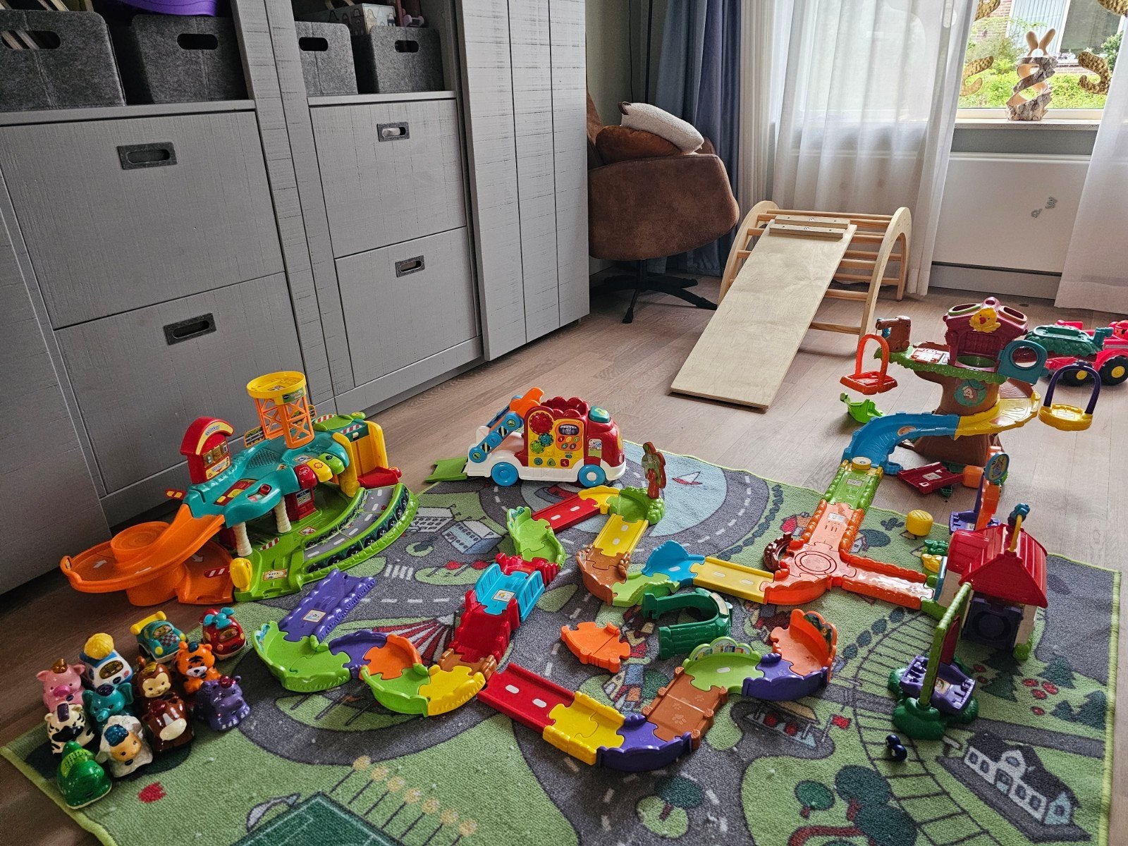 Grote VTech Zoef Zoef & Toet Toet collectie met veel extra's, Ophalen, Gebruikt, Jongen of Meisje