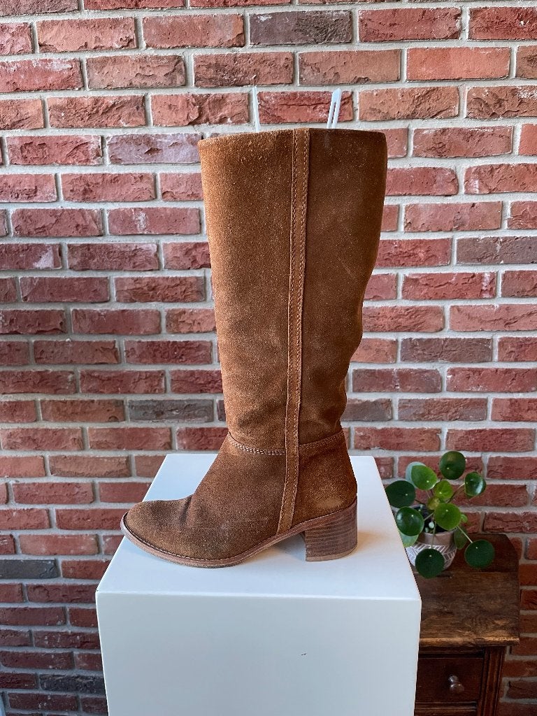 Bibi Suede Leren Hoge Laarzen Maat 36 Bruin, Bruin, Ophalen of Verzenden, Gedragen, Hoge laarzen