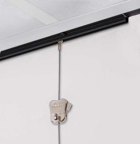 2x Stas Ophangsysteem Schilderijen U-Rail Zwart 150 cm, Ophalen, Nieuw, 125 cm of meer, Schilderij