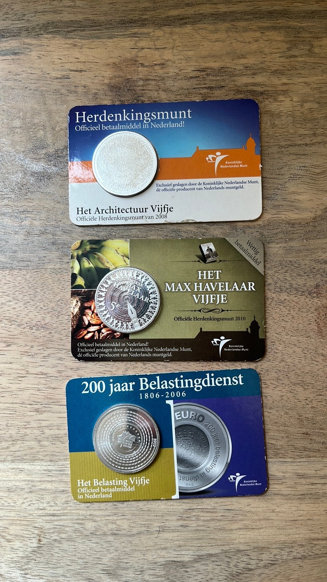 Nederlandse Herdenkingsmunten Set - 3 Vijfjes, Postzegels en Munten, Munten | Nederland, Ophalen of Verzenden, Koningin Beatrix