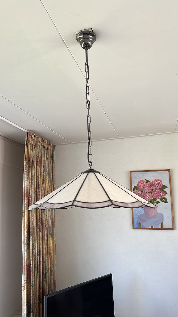 Tiffany lamp hanglamp kap glas in lood, Ophalen of Verzenden