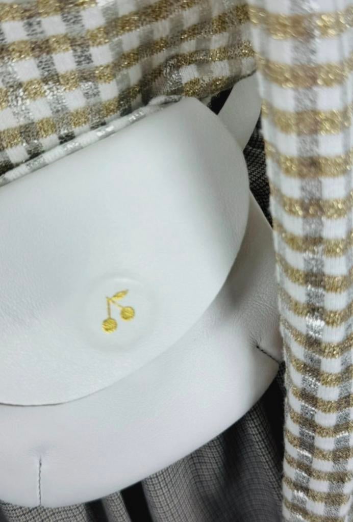 Bonpoint wit leder riempje met tasje 55 cm NIEUW, Bonpoint EU, Verzenden, Nieuw, Info@bonpoint.com